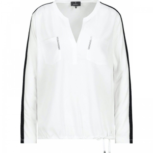 JERSEY BLOUSE OFF White