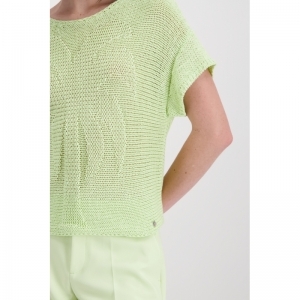 PULLOVER PALME PASTELL GREEN