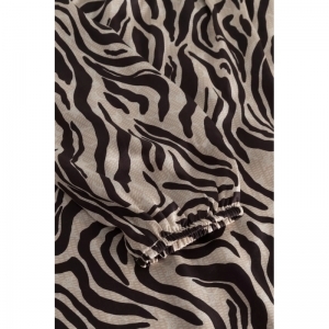 BLOUSE ZEBRA-LOOK BRUIN