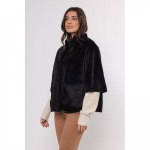 DEWI FAUX FUR BLACK