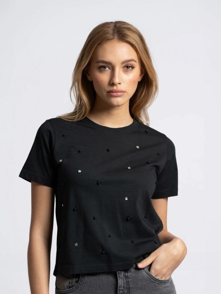 N EMBELL T-SHIRT LAVA