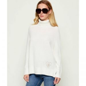 MAGLIA CHIUSA BIANCO LANA