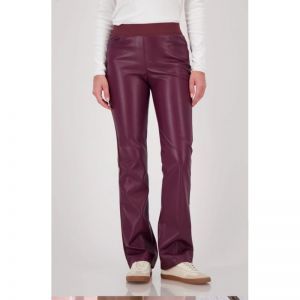 TROUSERS LEDERIMITAT BORDEAU