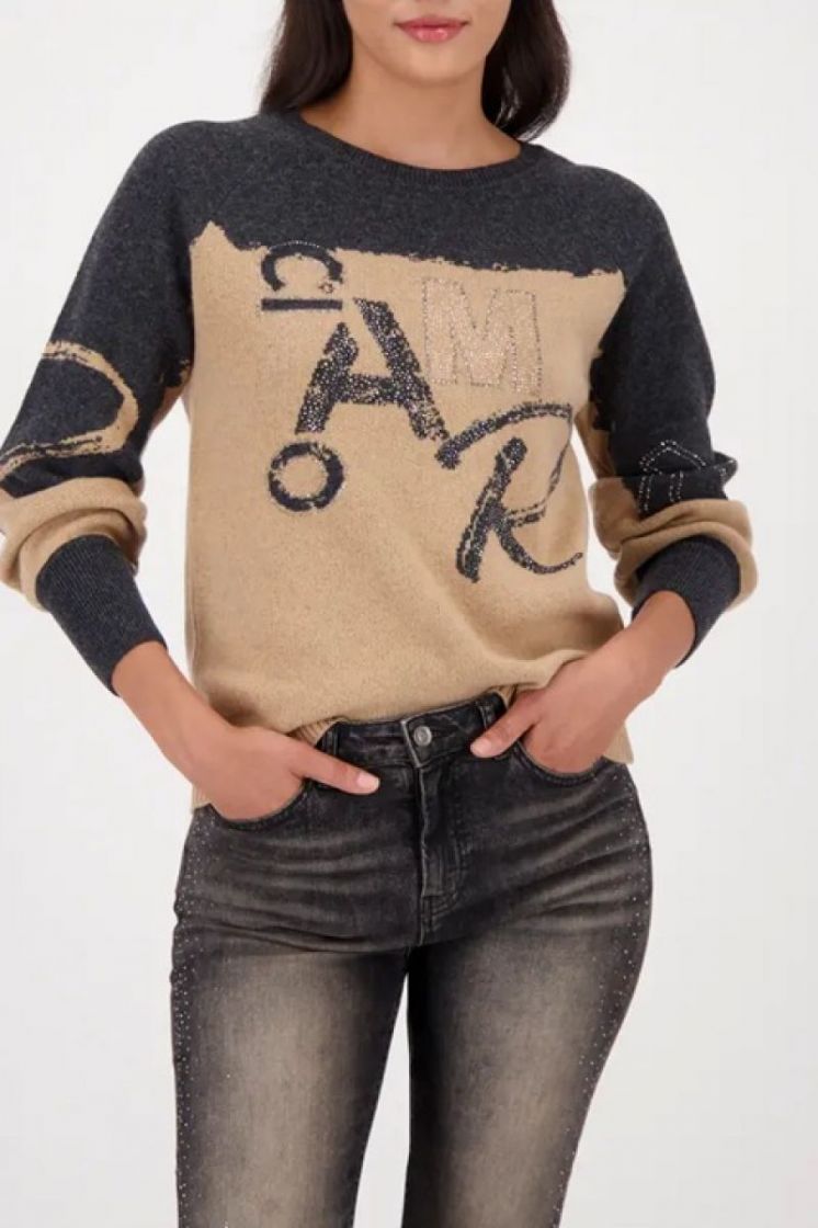 pullover cognac grey cognac