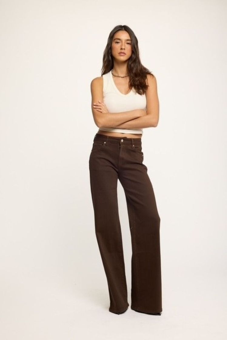 DENIM TALL STRAIGHT CHOCO