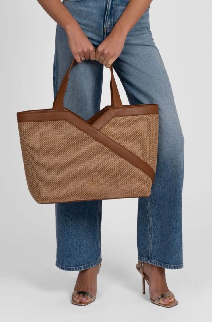 ALVINO RAFFIA SHOPPER NEUTRAL