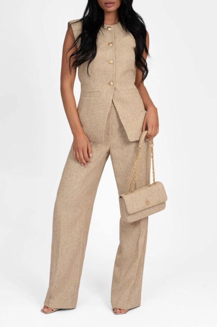 ANN SHINY SHOULDERBAG TANIN
