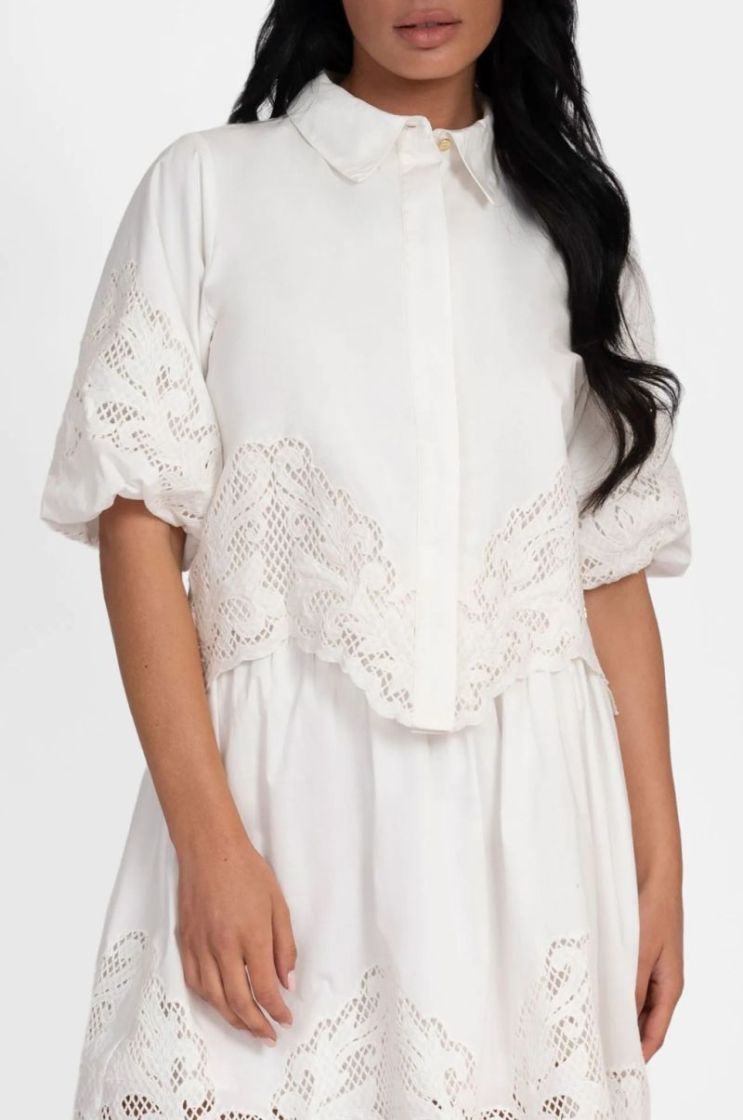 RABANO BLOUSE STAR WHITE