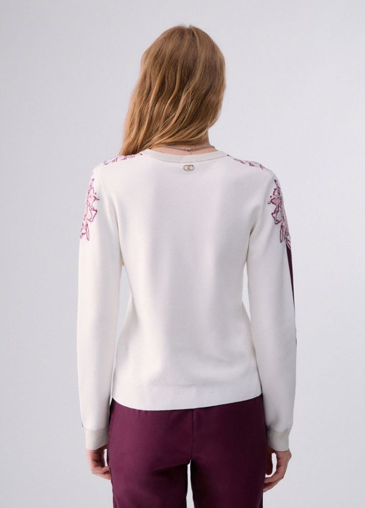MAGLIA CHIUSA BIANCO LANA 