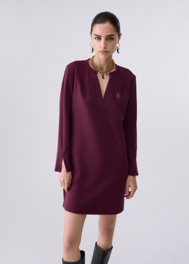 ABITO JERSEY AUBERGINE