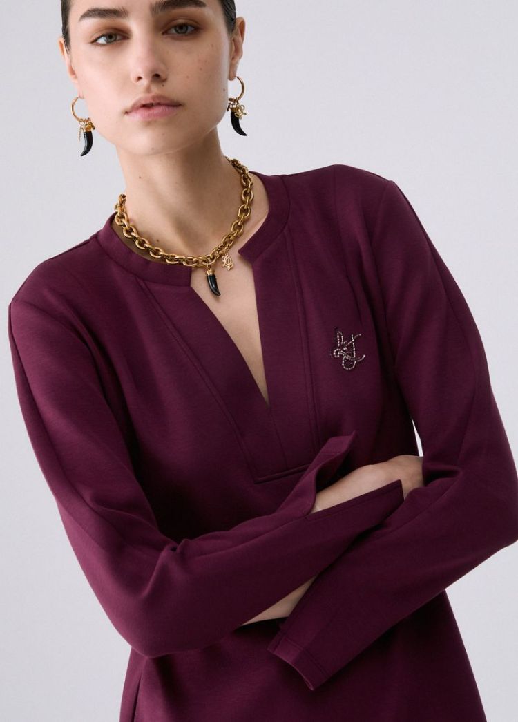 ABITO JERSEY AUBERGINE