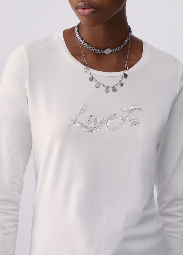 T-SHIRT LIU JO BIANCO LANA SEQ