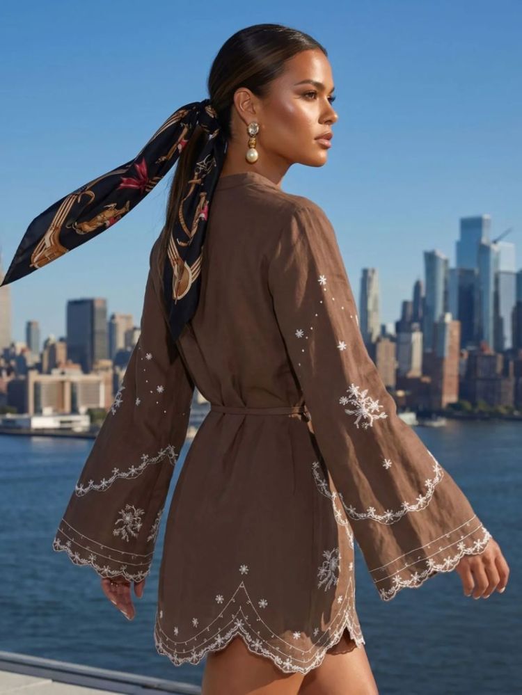 RIANXO DRESS CACAO