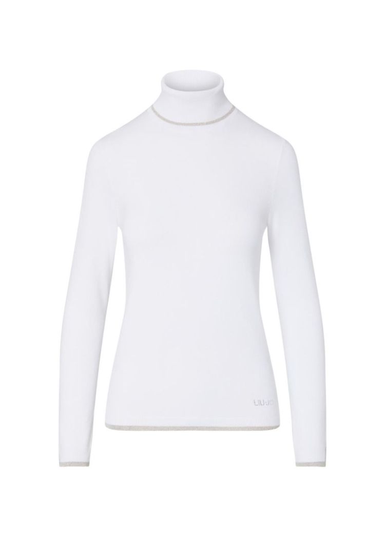 MAGLIA CHIUSA BASIC FIT BIANCO LANA