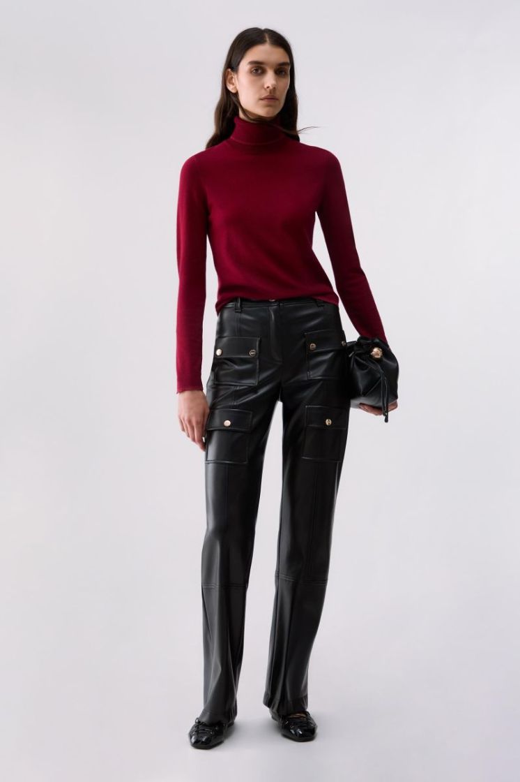 MAGLIA CHIUSA BASIC FIT SCARLET