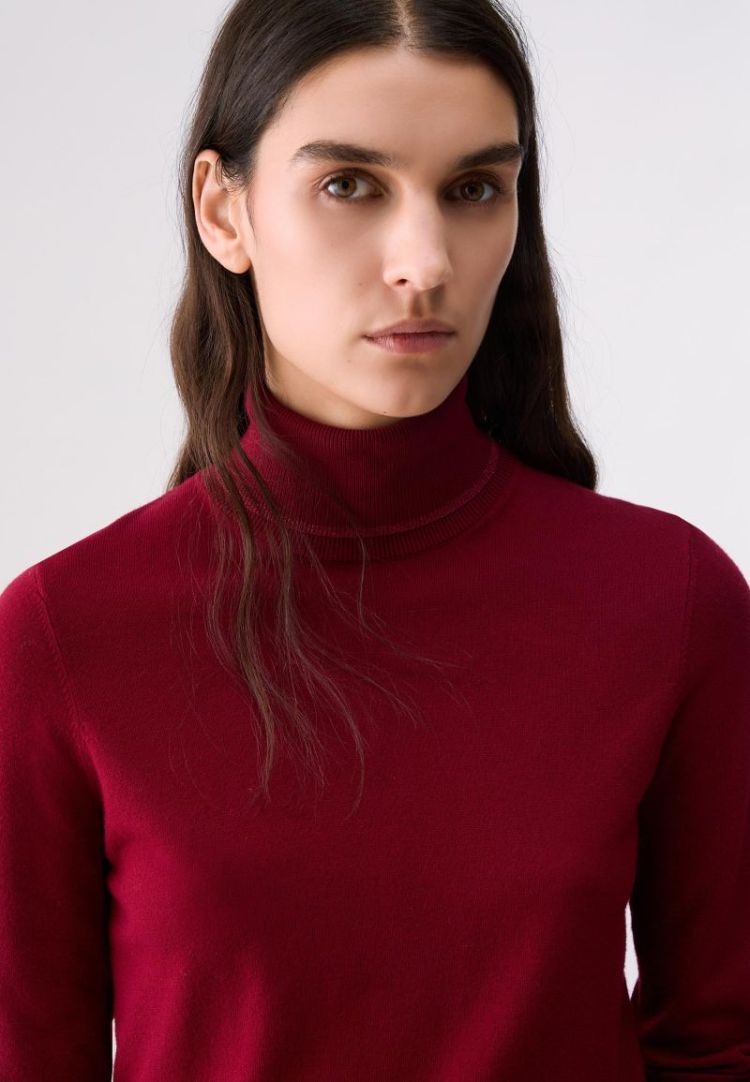 MAGLIA CHIUSA BASIC FIT SCARLET