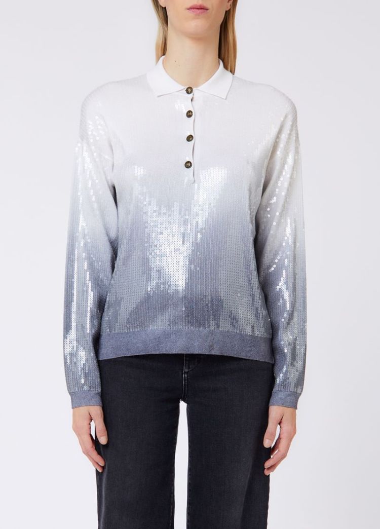 MAGLIA POLO SHADED PRINT GRAY SHADED