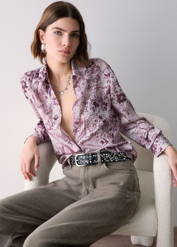 CAMICIA TS ROMANCE PRINT
