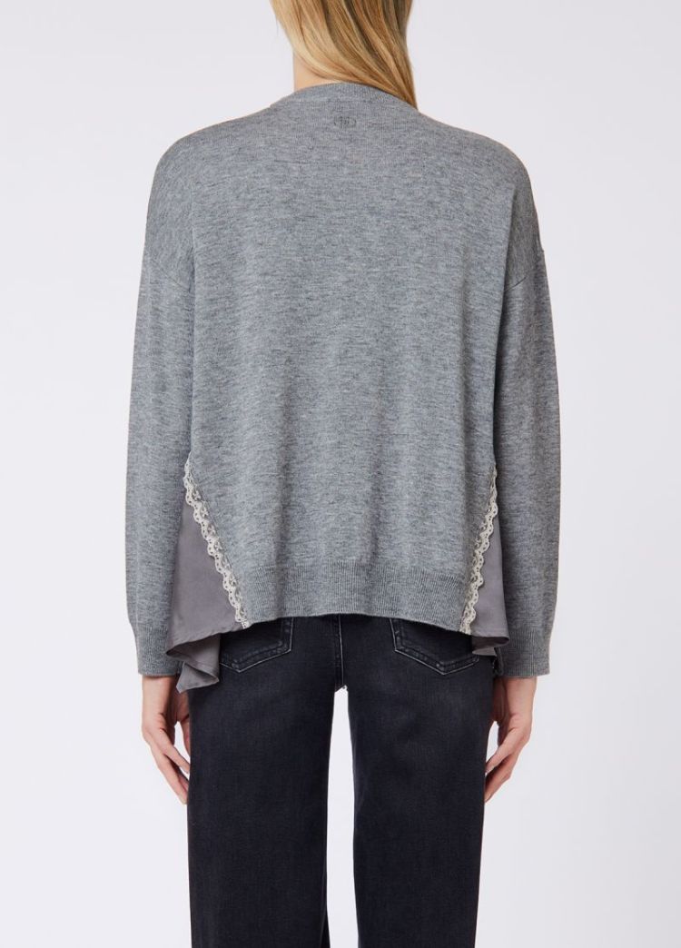 MAGLIA SPICCHI LATERAL GRIGIO MELANGE