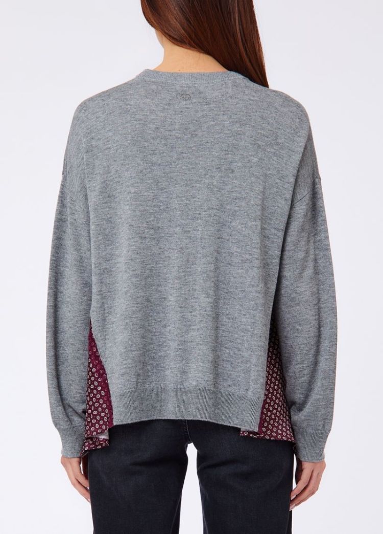 MAGLIA SPICCHI LATERAL AUBERGINE