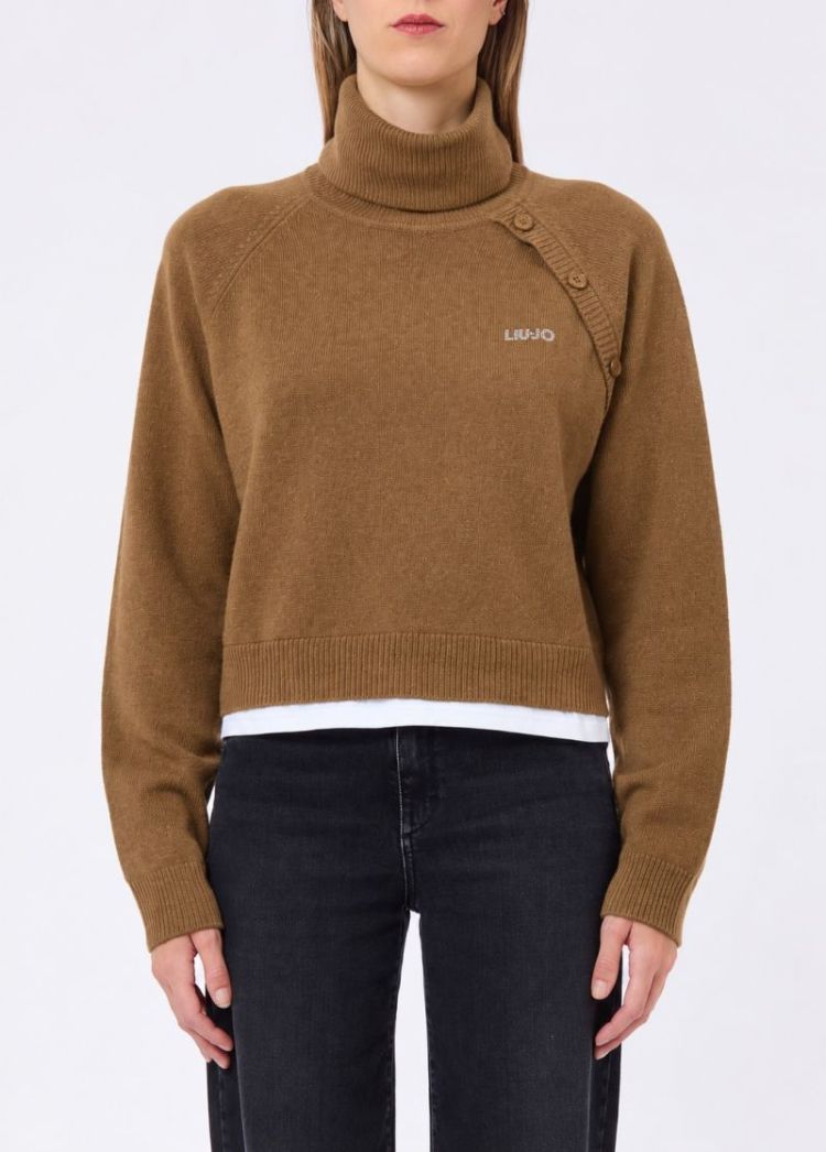 MAGLIA CHIUSA JERSEY COCOA CREME
