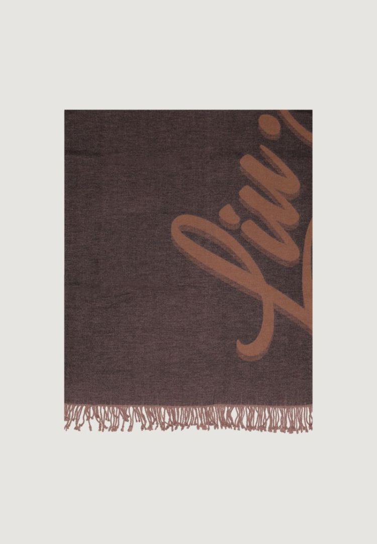 STOLA MAXI LOGO LIU JO NERO
