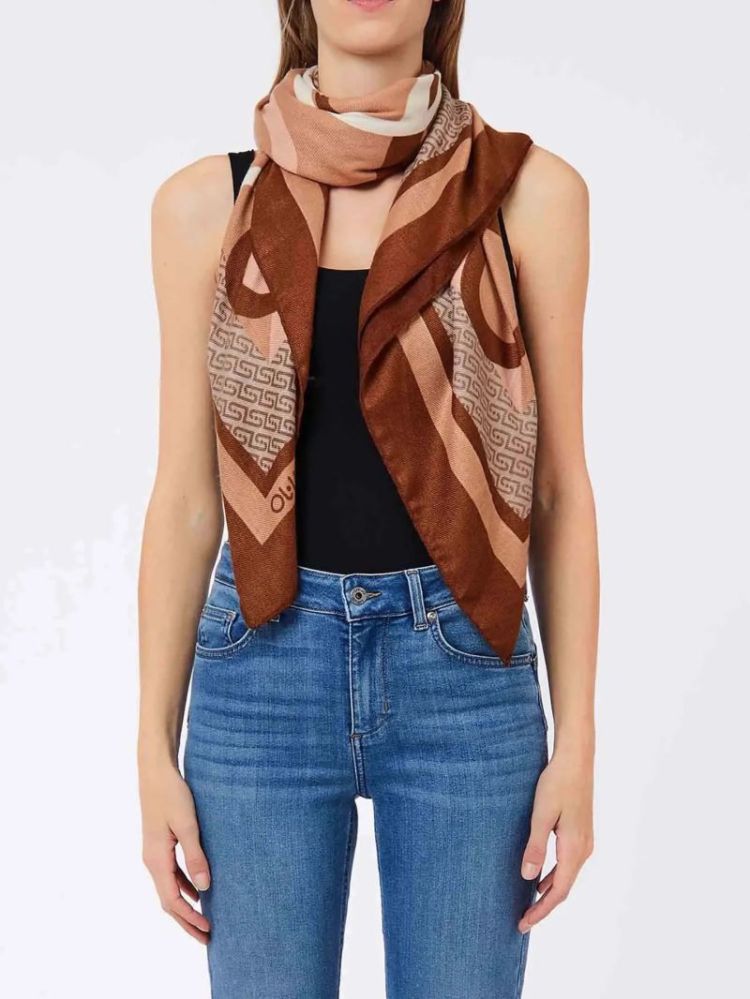 FOULARD PORTALOGO CAMELLO