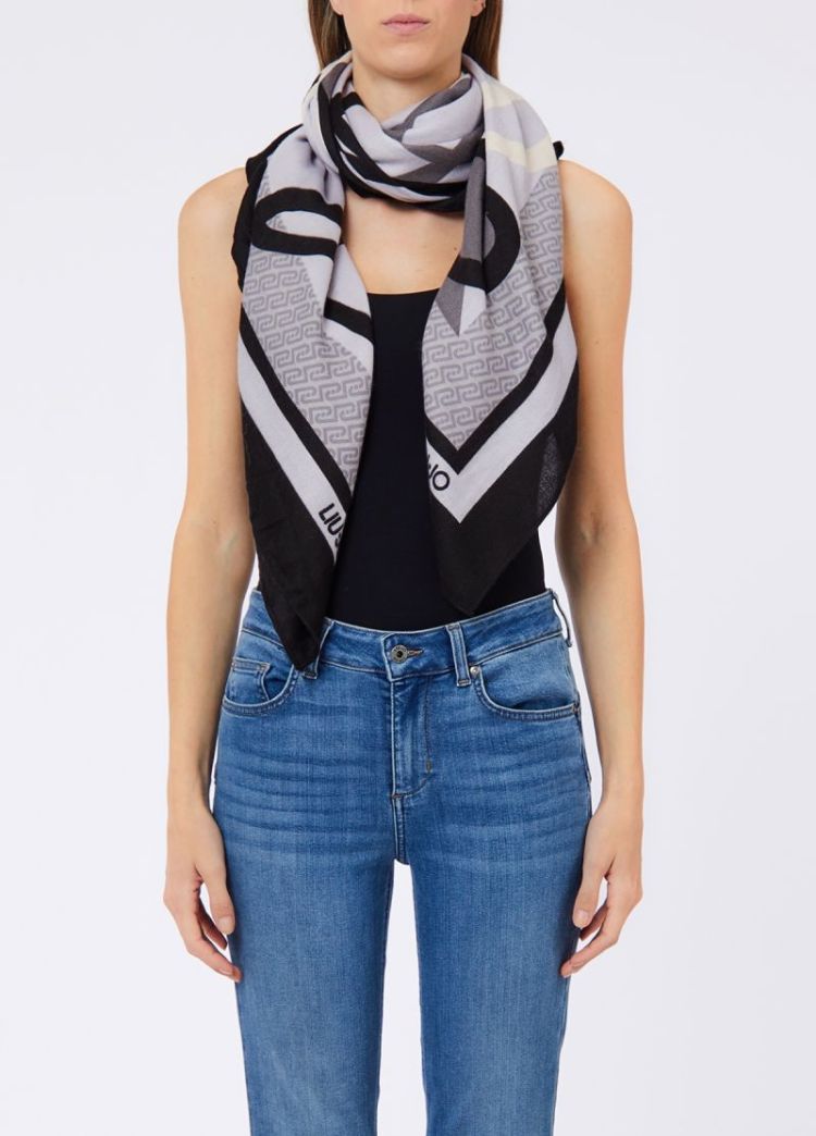 FOULARD PORTALOGO NERO