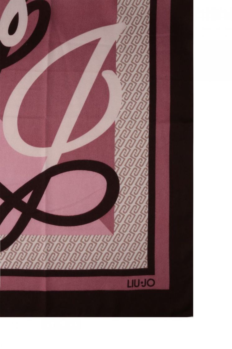 FOULARD PORTALOGO RED AUBERGINE