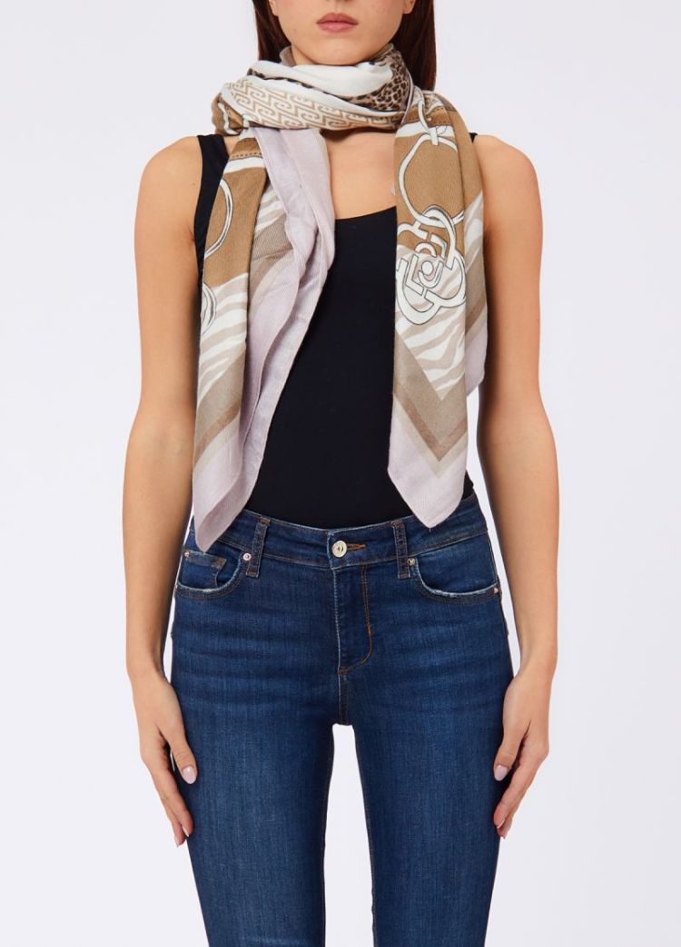 FOULARD METAL MIX ANIM NATURALE