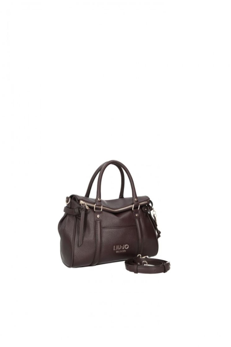S SATCHEL RED AUBERGINE