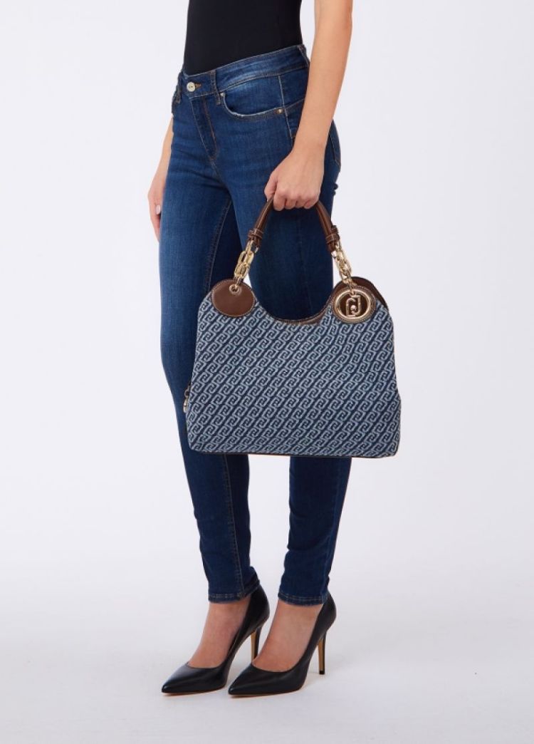 M SATCHEL BLUE DENIM