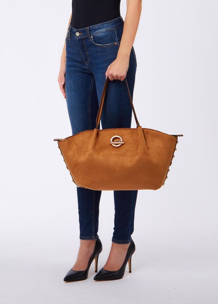 L TOTE SUEDE