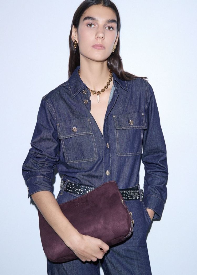 M CROSSBODY RED AUBERGINE