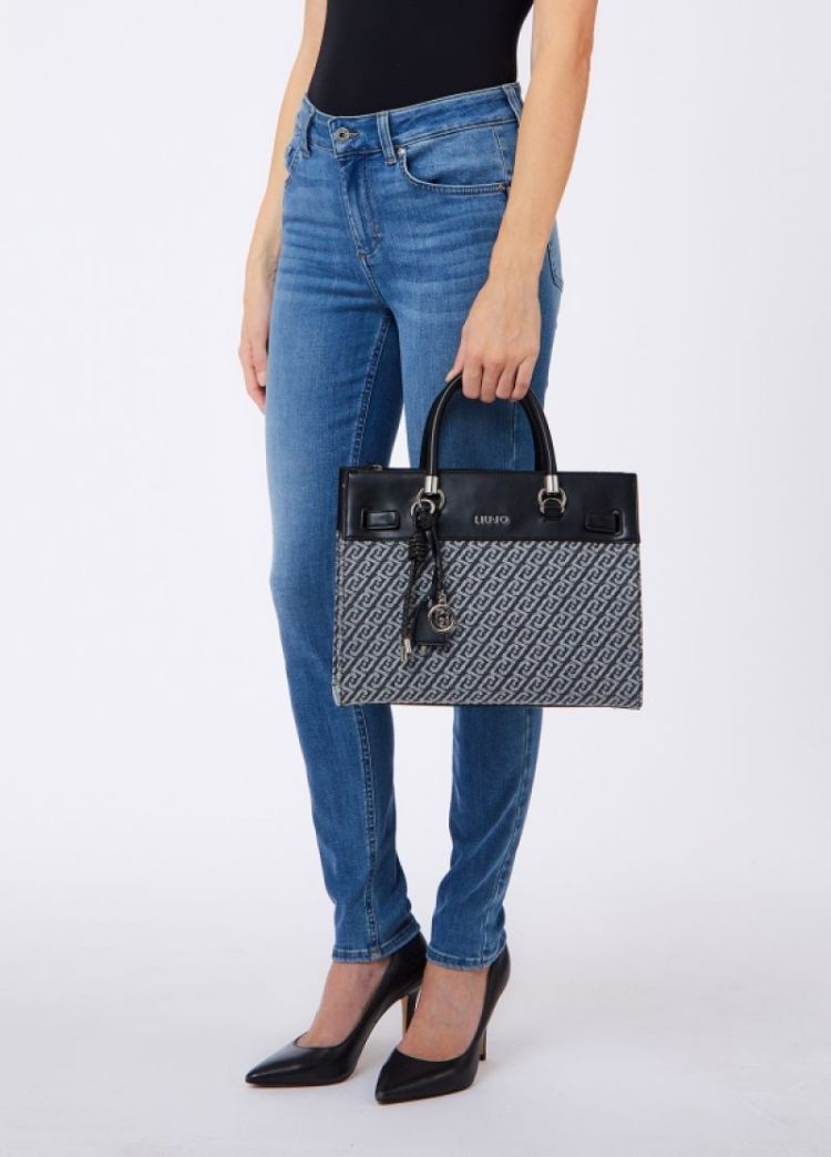 M TOTE GRIGIO DENIM