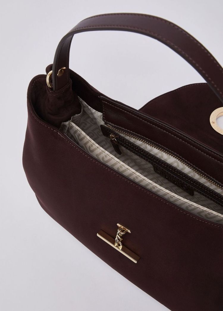 M TOP HANDLE RED AUBERGINE