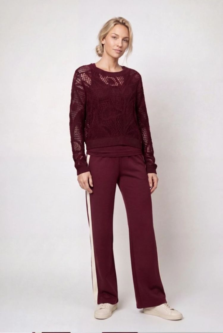 PULLOVER CORNELLY DARK BORDEAUX