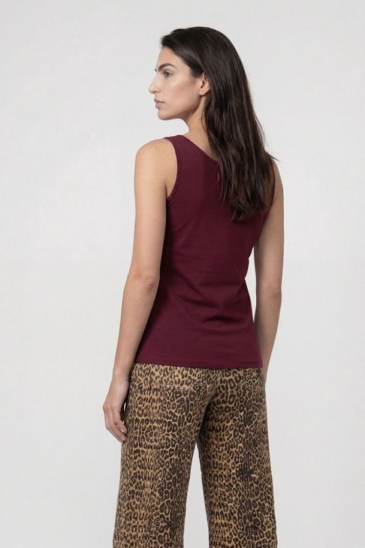 TOP BASIC TOP DARK BORDEAUX