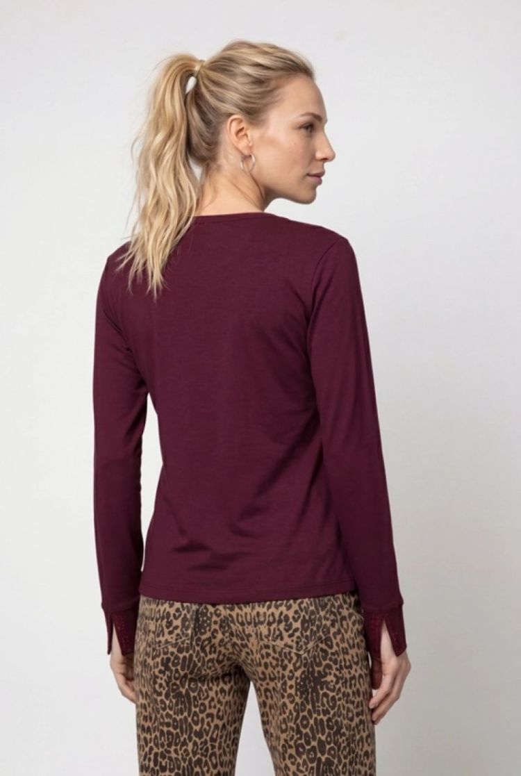 T-SHIRT BASIC SCHMUCK DARK BORDEAUX