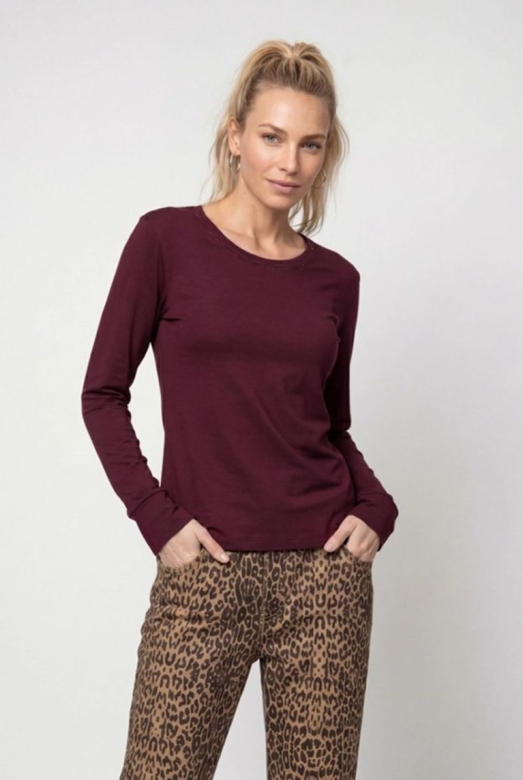 T-SHIRT BASIC SCHMUCK DARK BORDEAUX