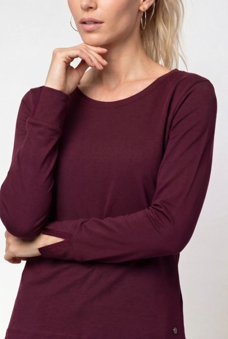 T-SHIRT BASIC SCHMUCK DARK BORDEAUX