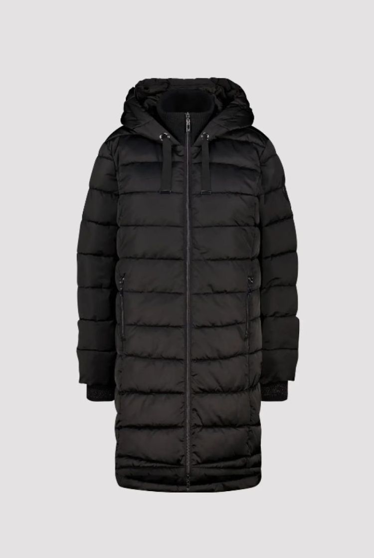 COAT STEPP HOOD BLACK