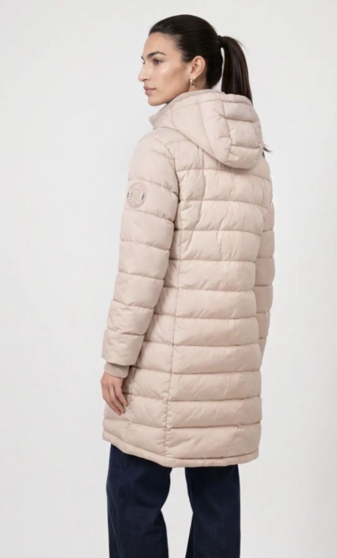 COAT STEPP HOOD CAPPUCCINO