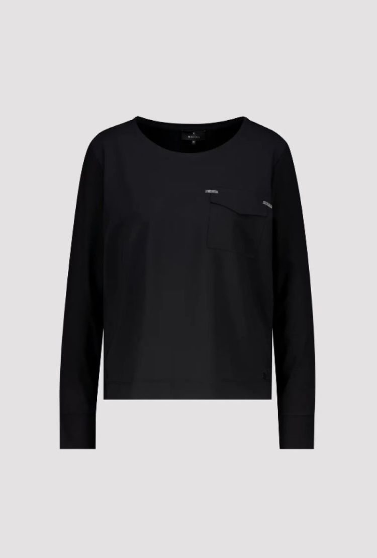 JERSEY BLOUSE  BLACK
