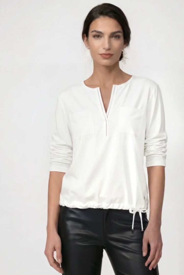 JERSEY BLOUSE BAISC OFF WHITE