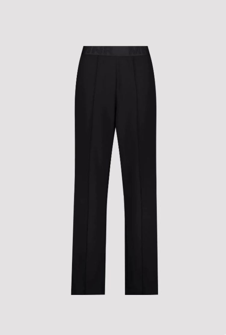 TROUSERS BELLA BASIC REG WIDE  BLACK PATTERN