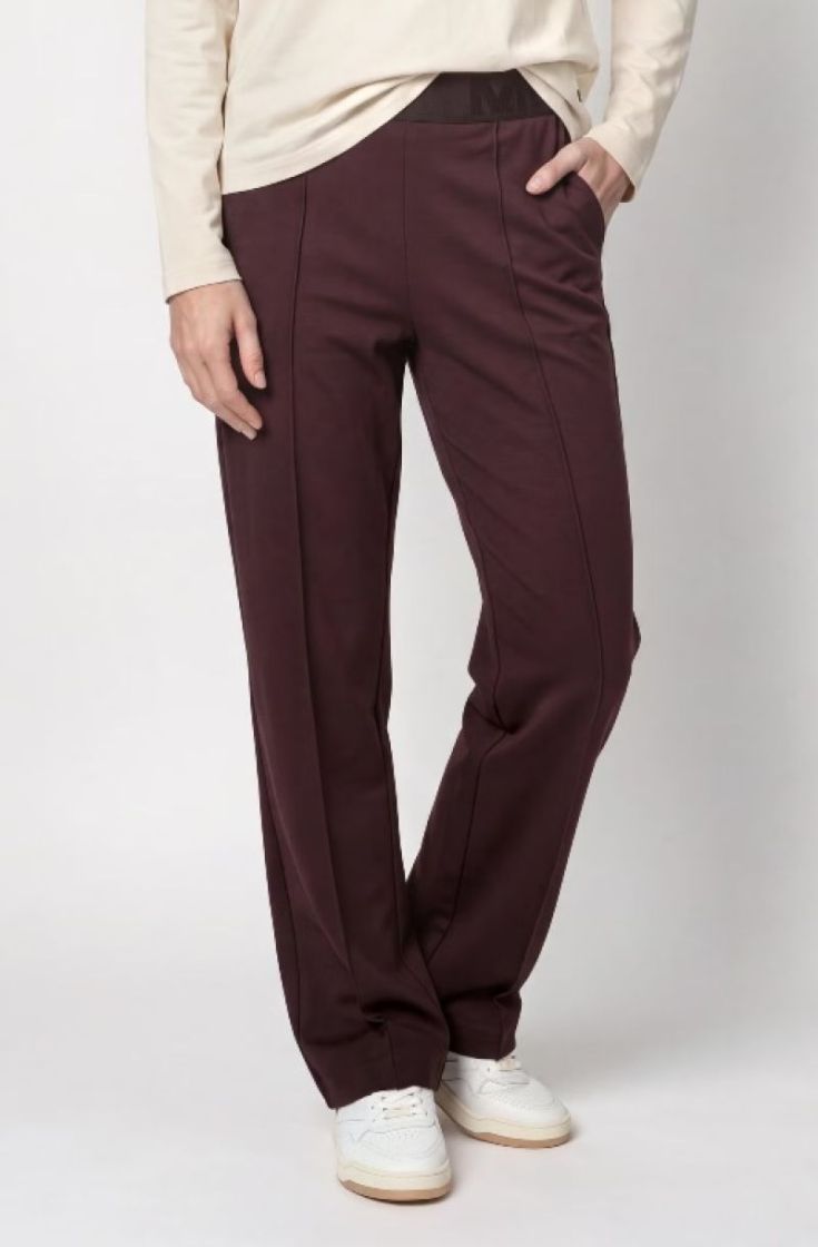 TROUSERS BELLA BASIC REG WIDE  COFFEE