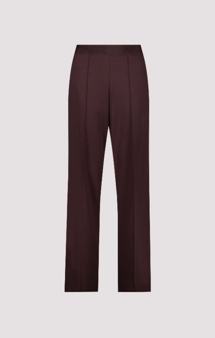 TROUSERS BELLA BASIC REG WIDE  COFFEE