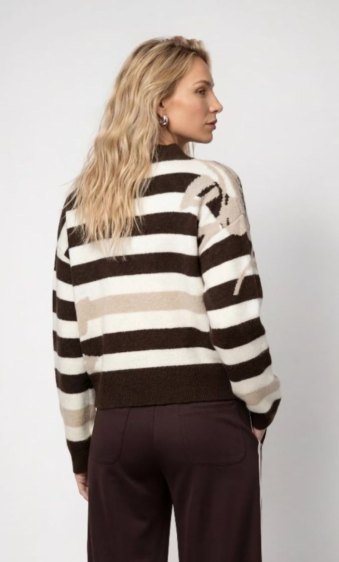 PULLOVER RINGEL BLUME CAPPUCCINO MEL