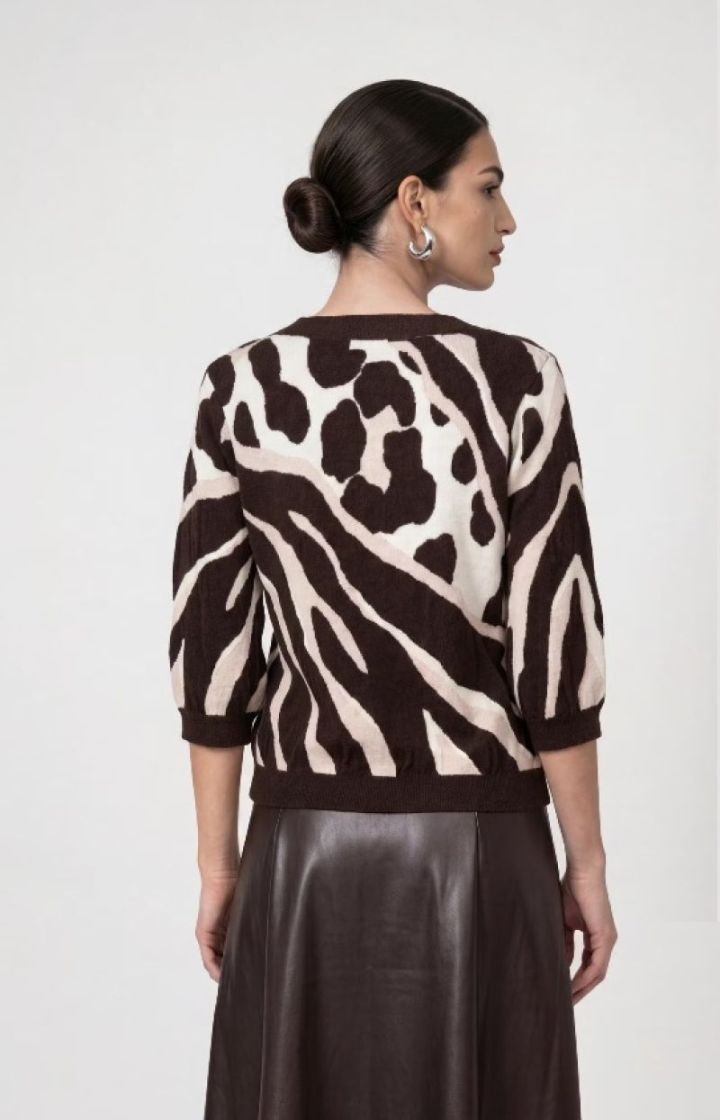 PULLOVER LEO TIGERMIX BLACK COFFEE
